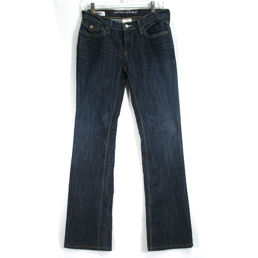 Banana Republic Jeans Size 4 EUC Dark Modern Boot